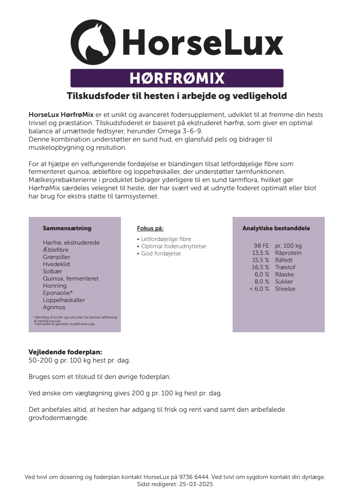 Hørfrømix 12 kg