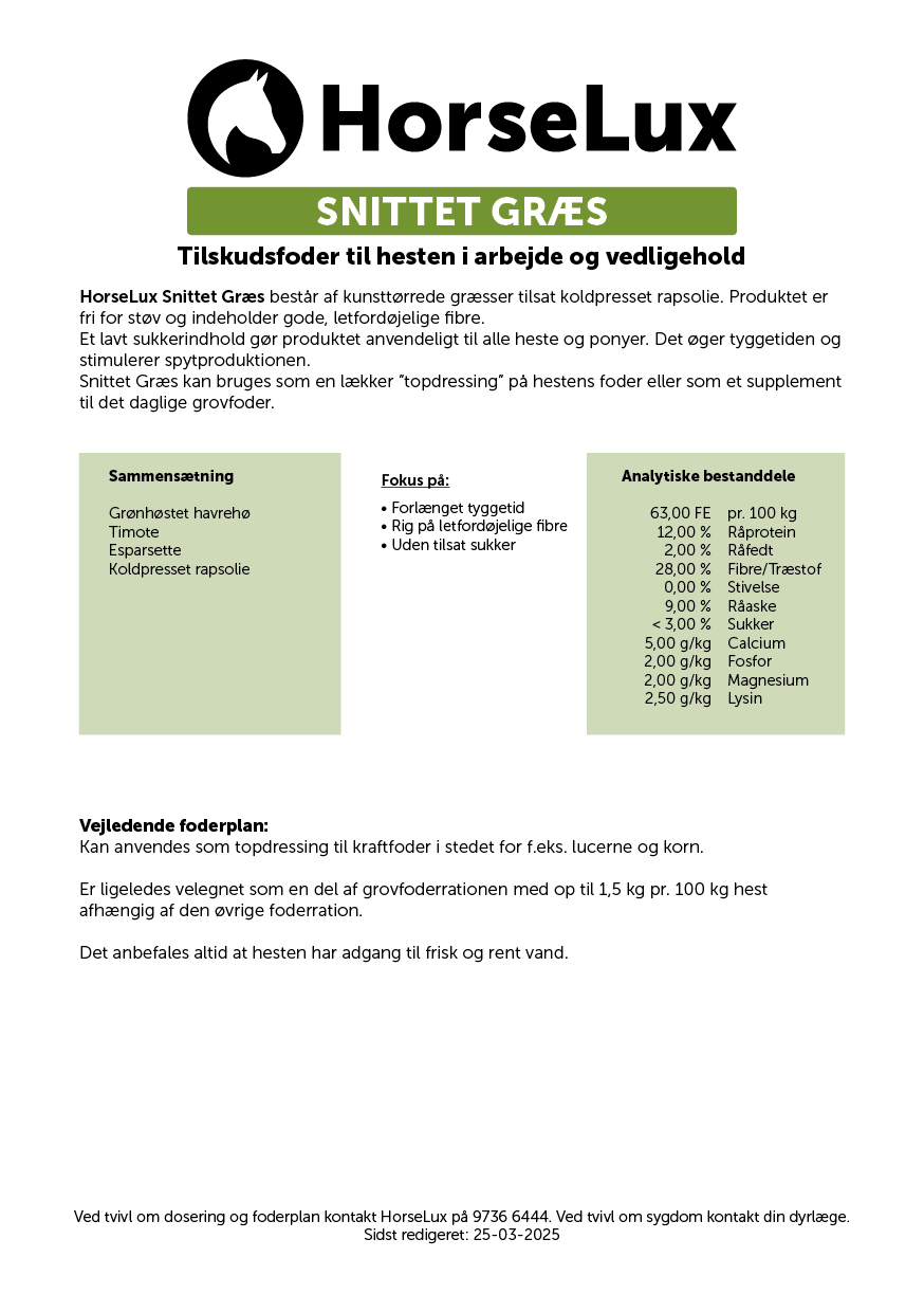 Snittet Græs 12 kg