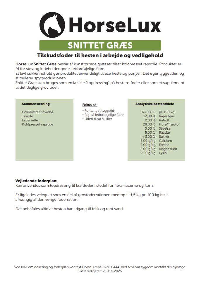 Snittet Græs 12 kg